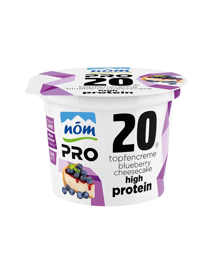 NÖM PRO Topfencreme Blueberry-Cheesecake 235 G